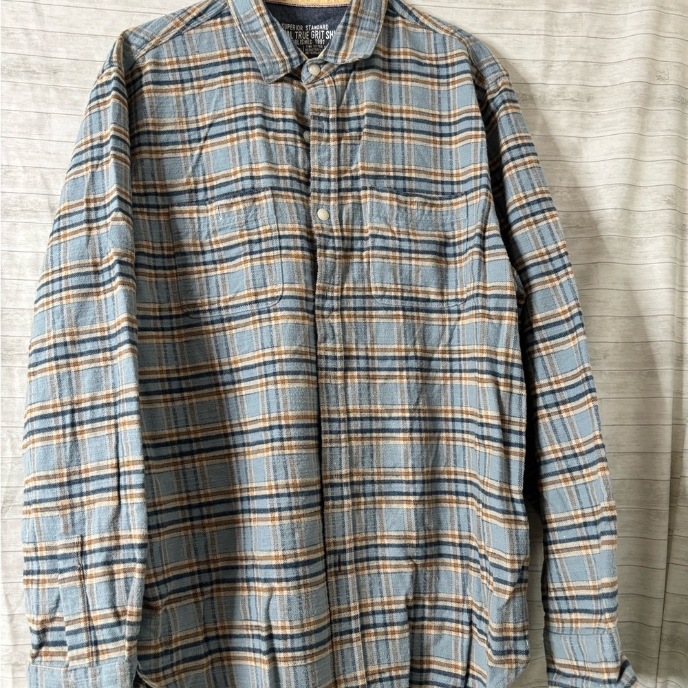 Men's Superior Standard
Blue Plaid Shirt Jacket(A164)